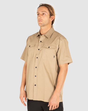 Task Short Sleeve Work Khaki