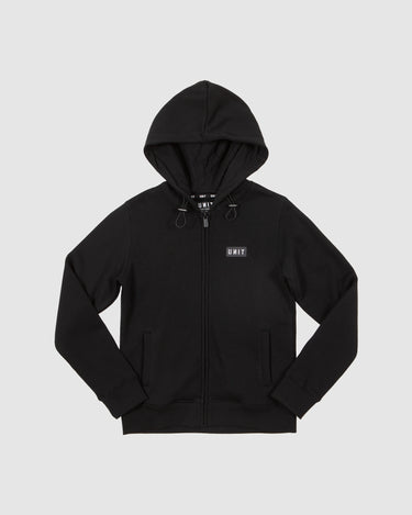 Youth Stack Zip Thru Hoodie Black