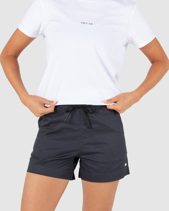 UNIT DAILY LADIES ACID WASH SHORTS