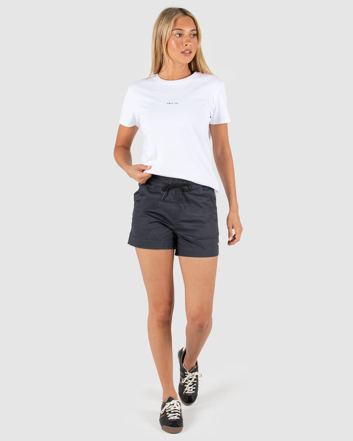 UNIT DAILY LADIES ACID WASH SHORTS