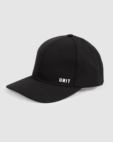 Performance Curve Peak Snapback Cap Black