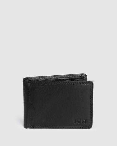 Classic Bi-Fold Leather Wallet Black