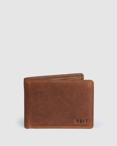 Classic Bi-Fold Leather Wallet Dark Choc