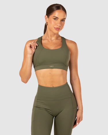 Energy Cross Sports Bra Military