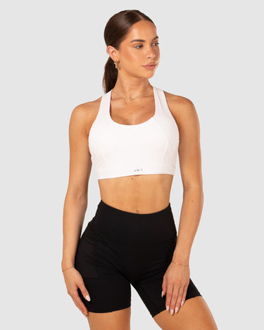 Energy Cross Sports Bra White