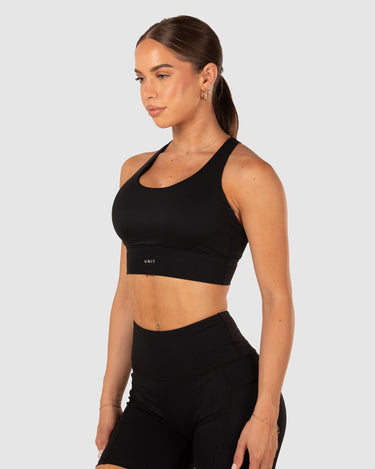 Energy Strap Sports Bra Black