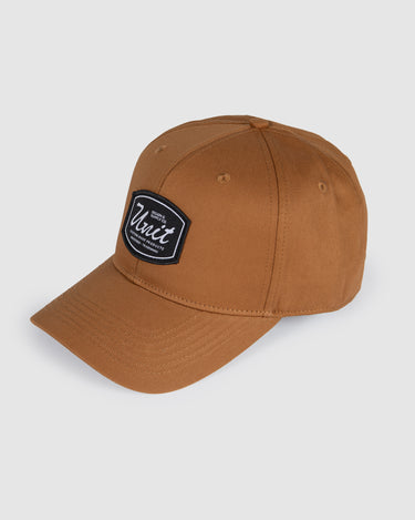 Mack Curve Peak Snapback Cap Brown