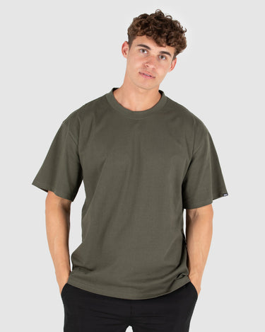 mens Heavy Oversized Tee military