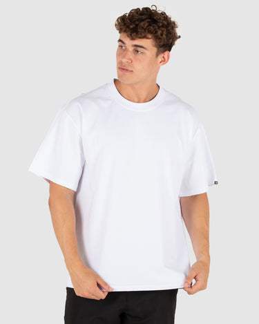mens Heavy Oversized Tee white
