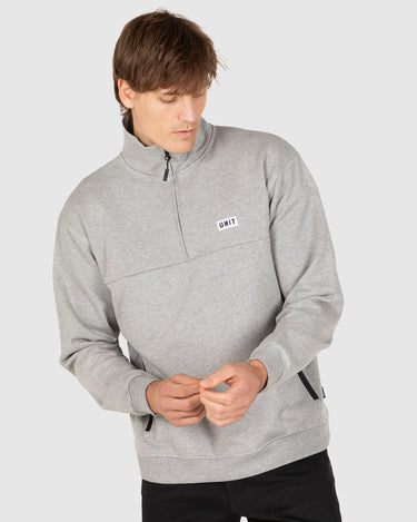 Boulevard Half Zip Fleece Grey Marle