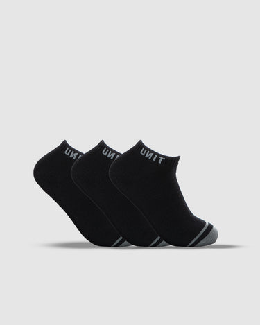 Men's Bamboo Ankle Socks 3-Pack Black