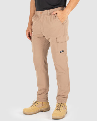 Mens Cuffed Flexlite Utility Pants Khaki