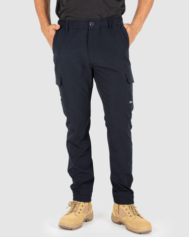 Mens Cuffed Flexlite Utility Pants Navy