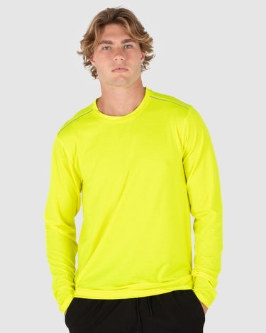 Elite Flex Hi-Vis Long Sleeve Tee Fluro Yellow