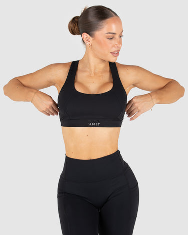 Glide Cross Sports Bra Black
