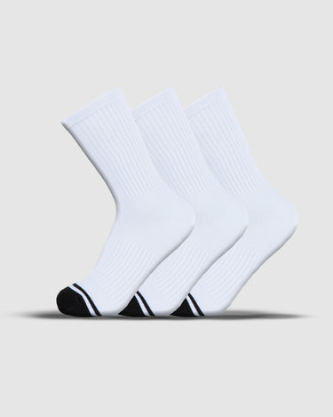 Youth Crew Socks (3 Pack) White
