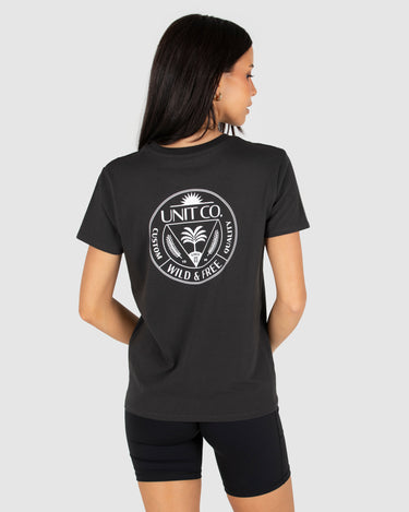 Tropical Tee Washed Black