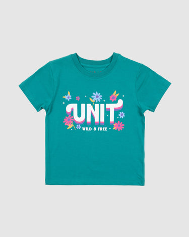 Kids Shine Tee Persian Teal