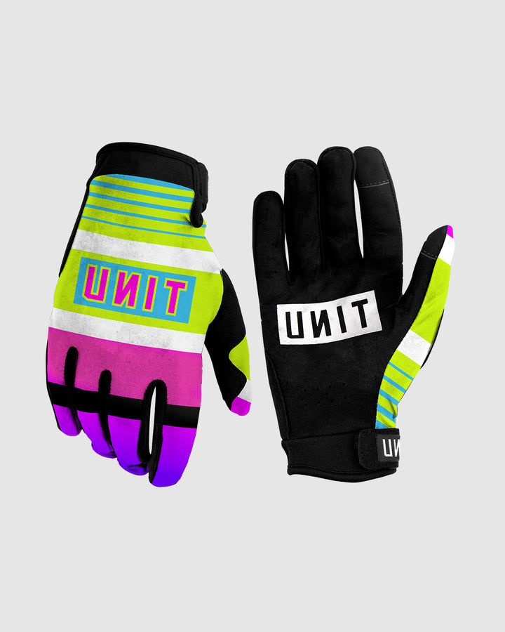 UNIT Neon Youth Riding Gloves