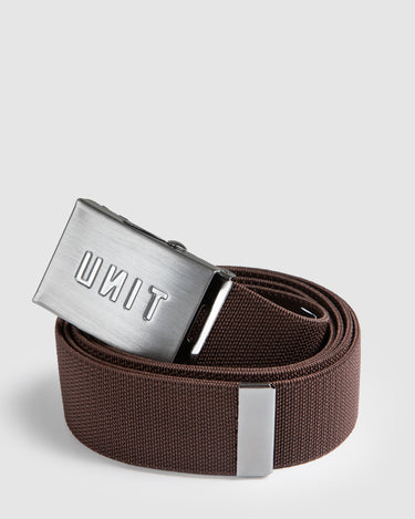 Stretch Webbing Belt Brown