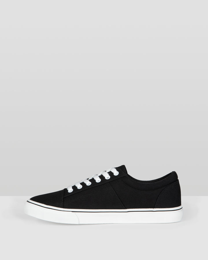 Estate Canvas Shoes Black White