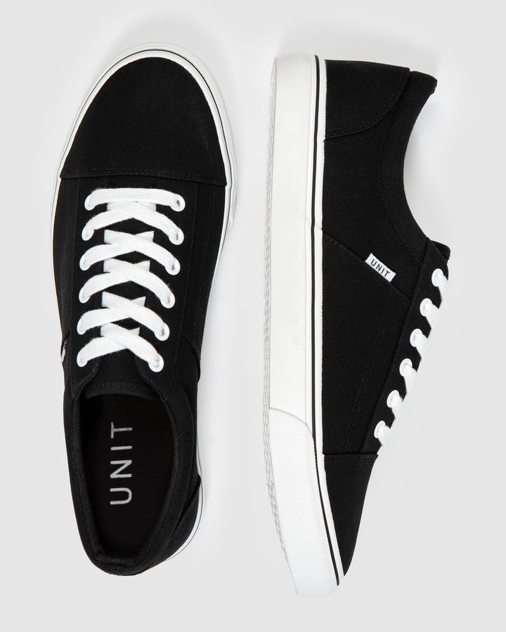 Estate Canvas Shoes Black White