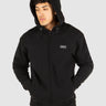Stack Zip Thru Hoodie Black