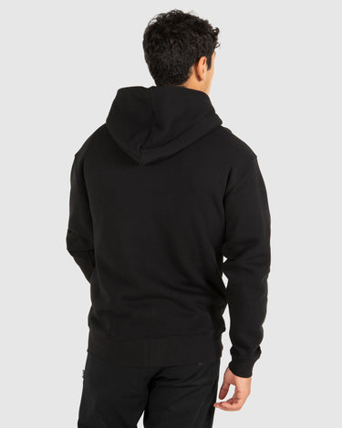 Stack Zip Thru Hoodie Black