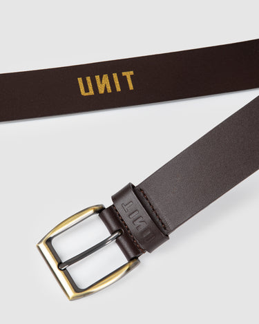 Fortitude Leather Belt Dark Choc