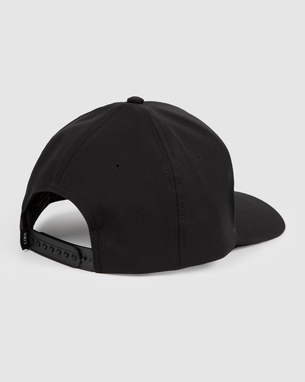 Performance Curve Peak Snapback Cap Black