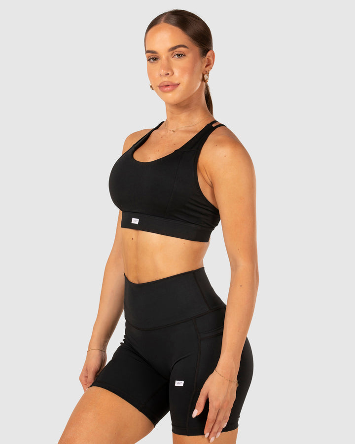 UNIT Ladies Glide Tight Fit Padded Sport Bra