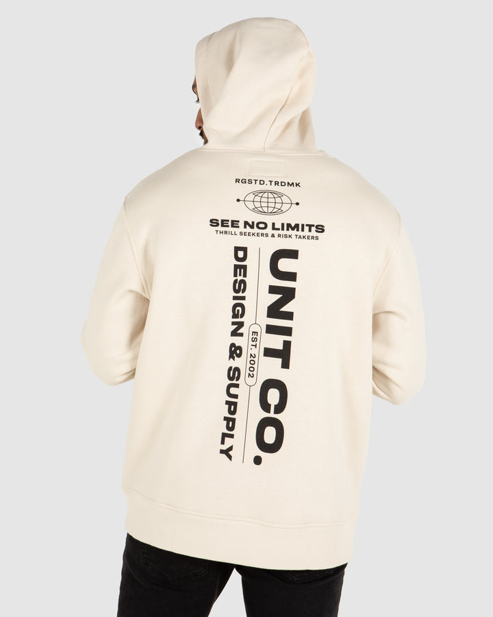 UNIT Mens Worldwide Pull Over Hoodie