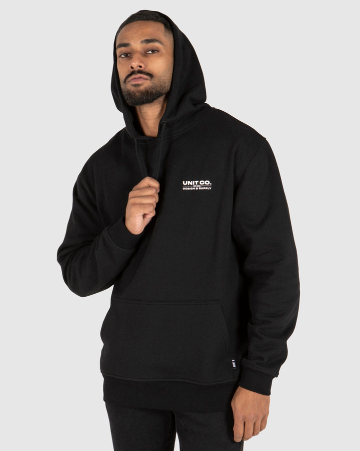 UNIT Mens Worldwide Pull Over Hoodie