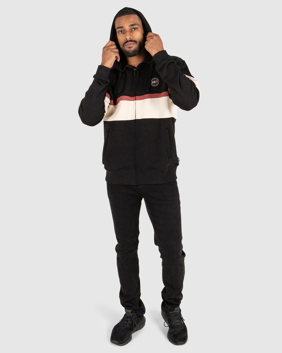 UNIT Mens Domain Zip Thru Hoodie