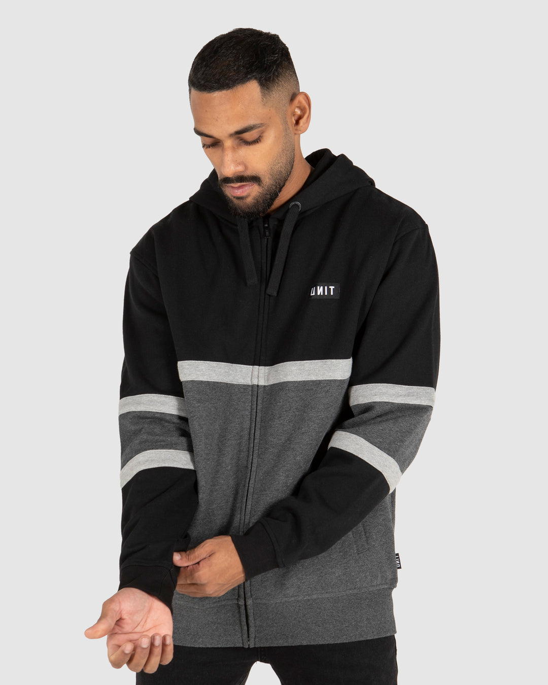 UNIT Mens Empire Zip Thru Hoodie