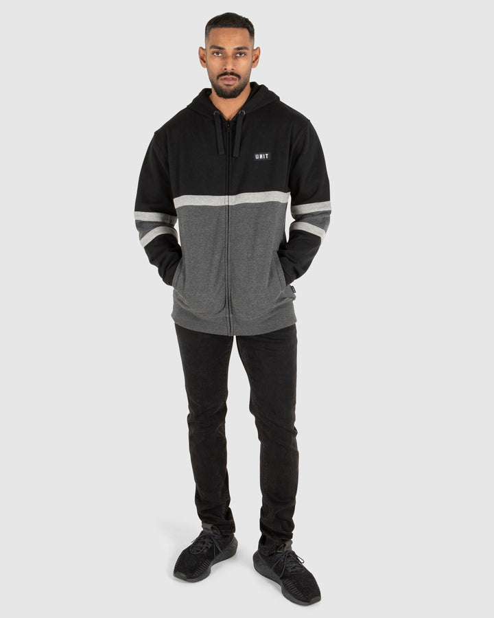 UNIT Mens Empire Zip Thru Hoodie