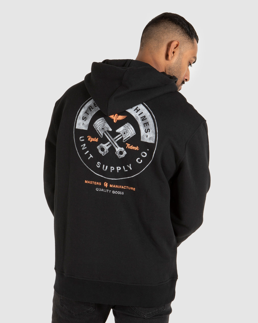 UNIT Mens Worx Pull Over Hoodie