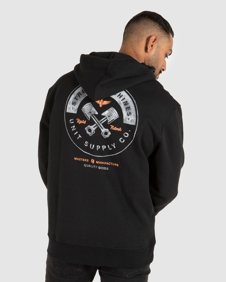 UNIT Mens Worx Pull Over Hoodie