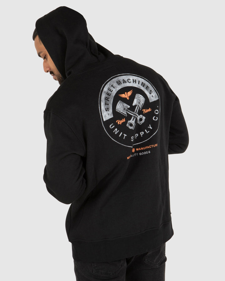 UNIT Mens Worx Pull Over Hoodie
