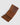 Compact Tri-Fold Leather Wallet Dark Choc