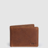 Classic Bi-Fold Leather Wallet Dark Choc