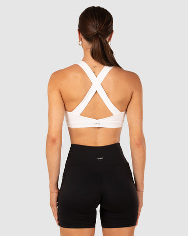 Energy Cross Sports Bra White