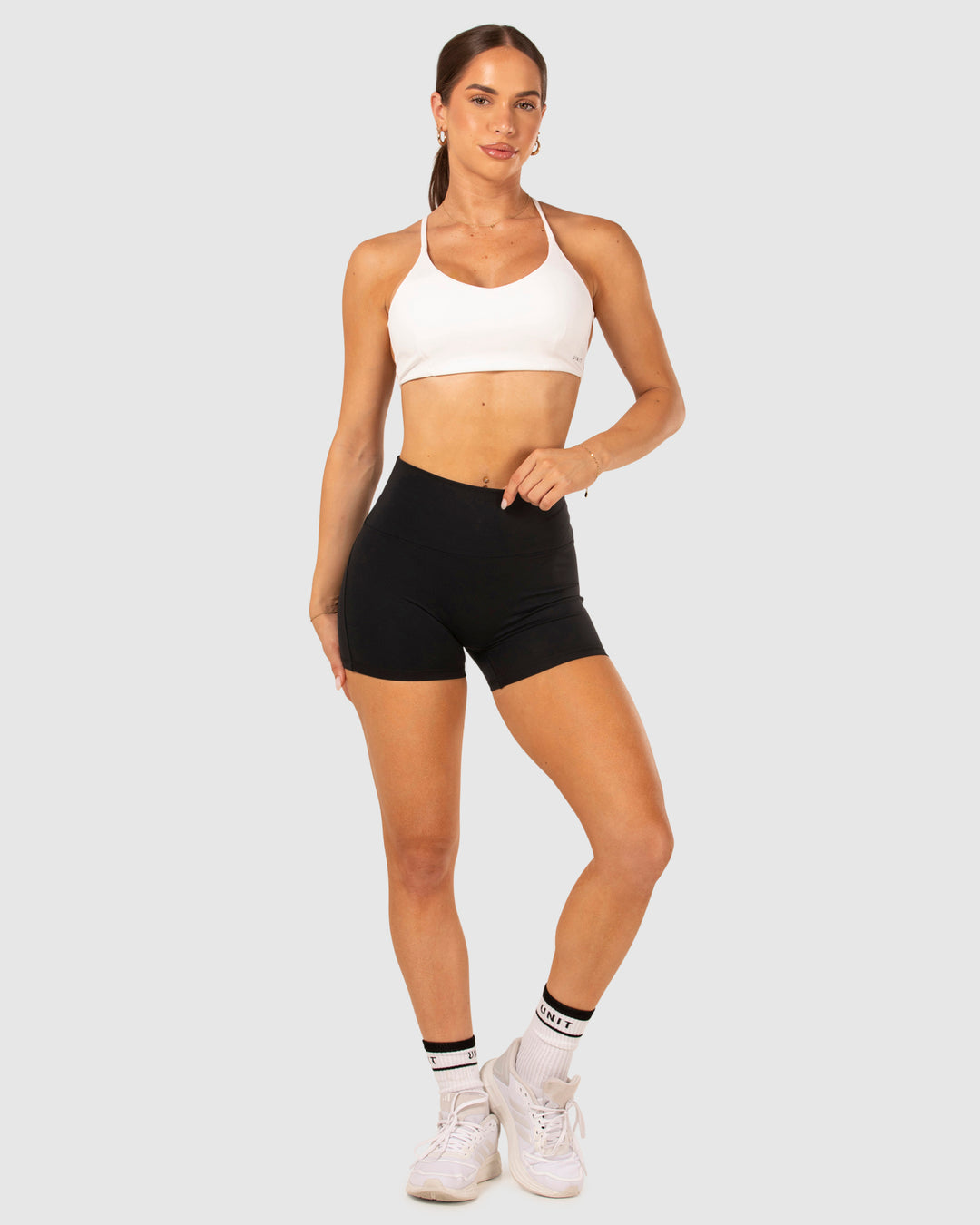 Flow Strap Sports Bra White
