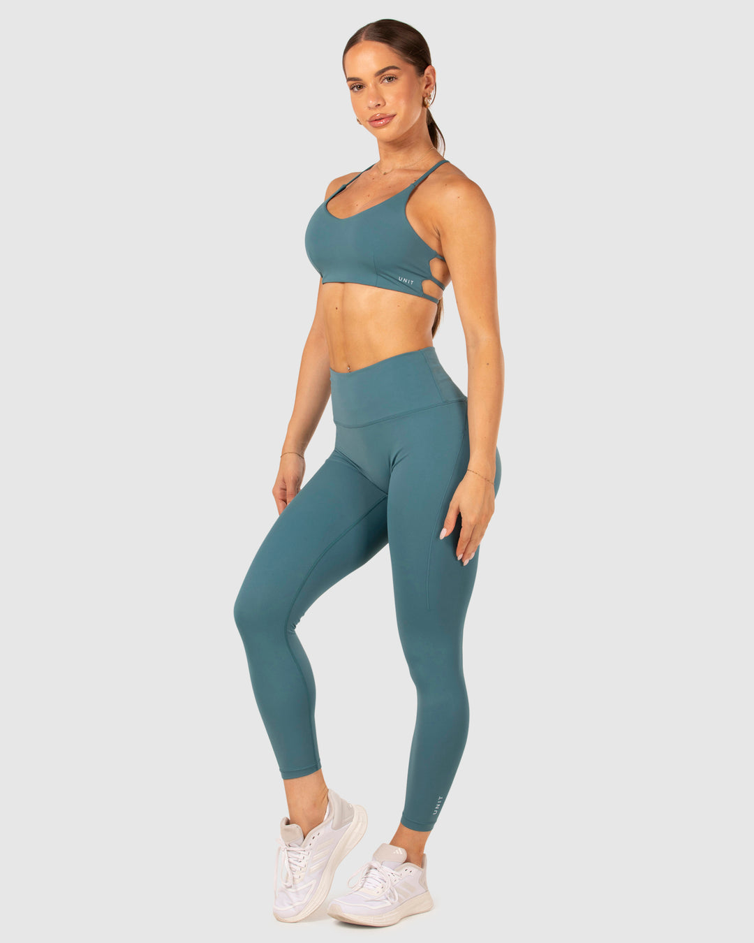 Flow Strap Sports Bra Jade Blue