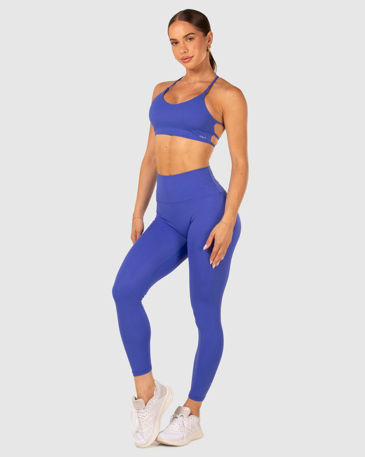 Flow Strap Sports Bra Royal Blue