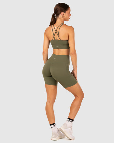 Energy Strap Sports Bra Military
