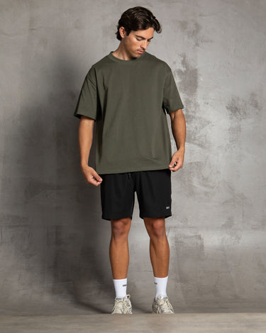 mens Heavy Oversized Tee military