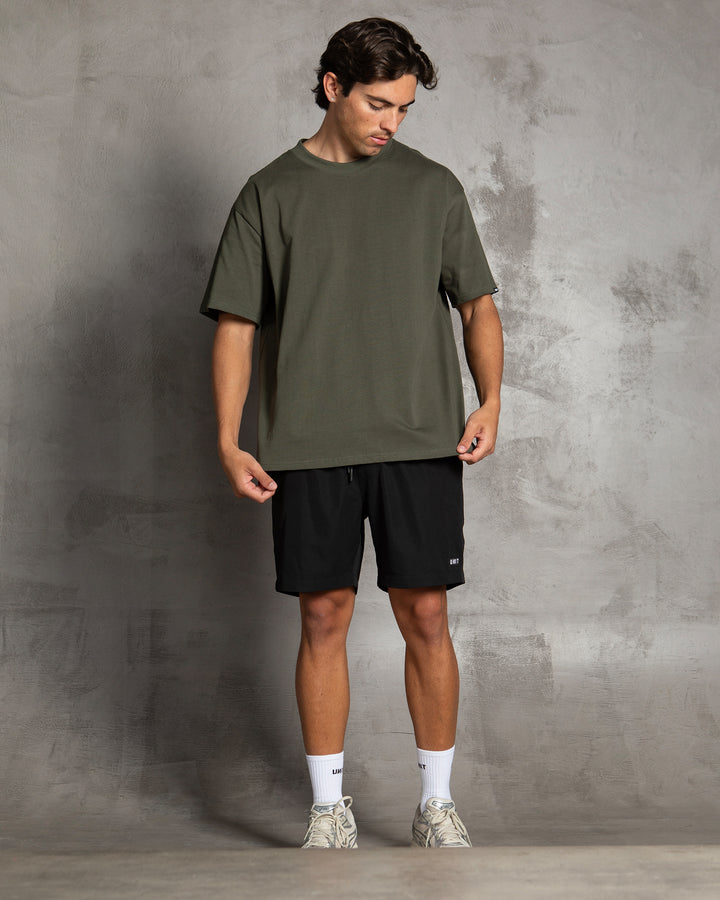 mens Heavy Oversized Tee military