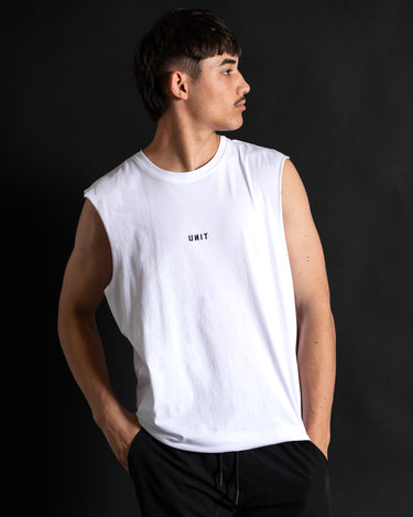 Stock Muscle Tee White