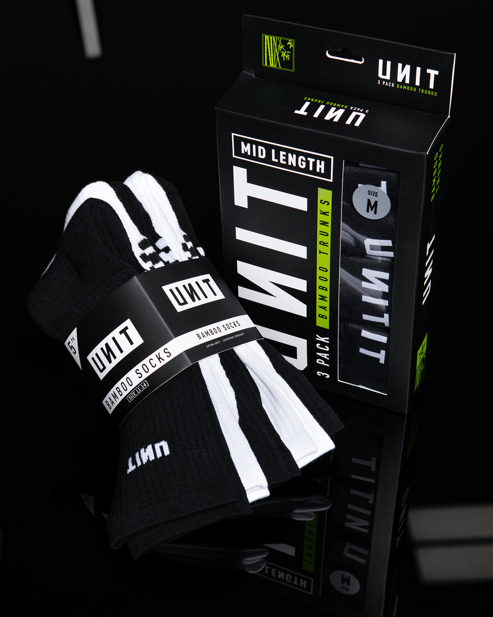 UNIT Storm Men's Bamboo Hi-Lux Socks - 5 pack